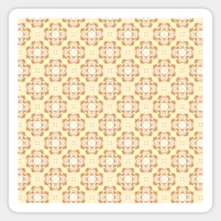 Soft geometric tiles yellow geige Sticker